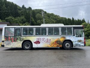 秋田県羽後交通　田沢湖一周線のバス